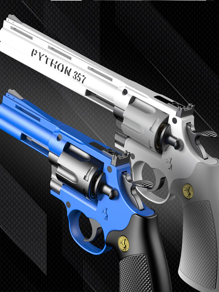 迪士尼disney 海豹hb双动左轮软弹手抢连发枪玩具357成人全金属r8合金