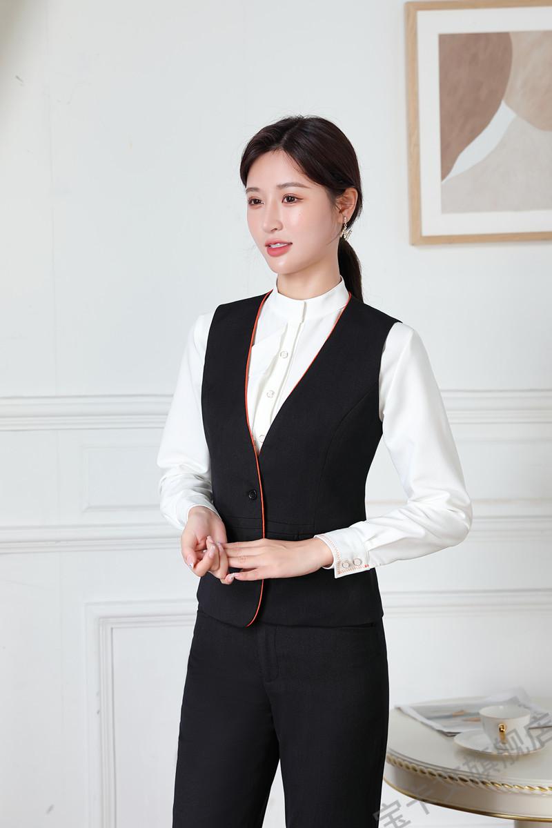 银行工作服行服女马甲平安西裤外制服褂子 马甲 xs【图片 价格 品牌