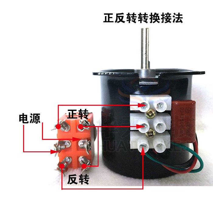 220v交流永磁同步電機68ktyz低速電機28w正反轉微型交流電機 一分鐘1