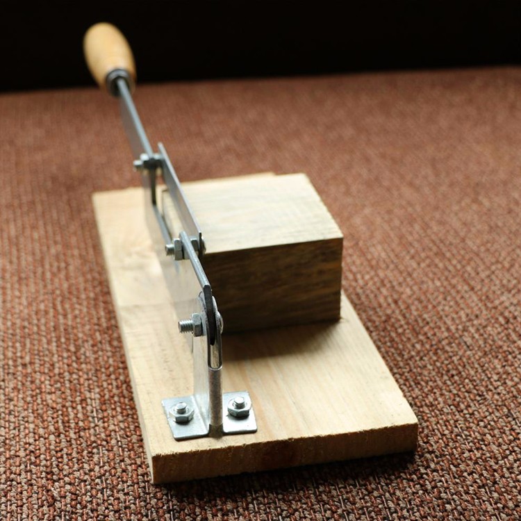 中药切片机手动铡刀简易切年糕刀中药材切刀阿胶糕切片刀牛轧糖家用