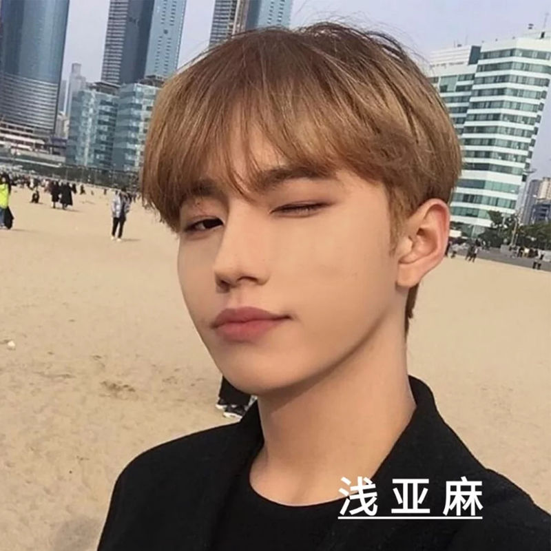 男士专用染发剂2021流行显白雾蓝黑紫灰男生染发剂脏橘红银灰发色梦幻