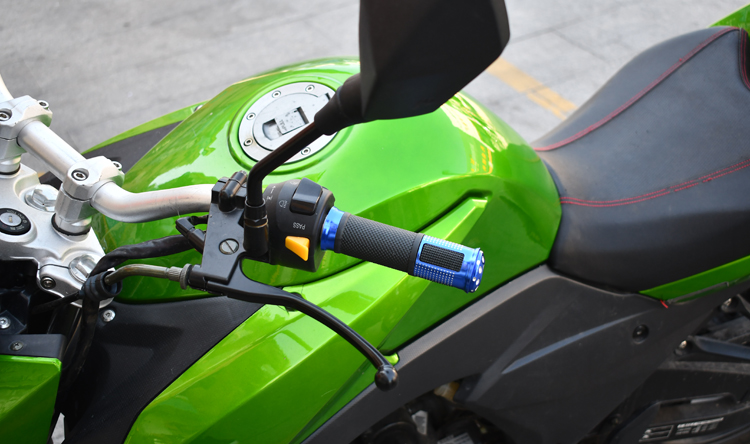 摩托车把手手柄改装配件踏板车把握助力车把手胶铝合金手把胶套油门套