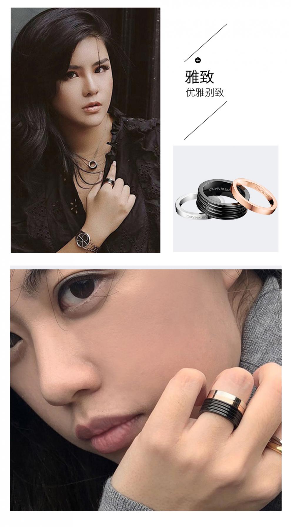 calvinklein凯文克莱疾风系列情侣男女简约素圈ck戒指kj7mbr300108