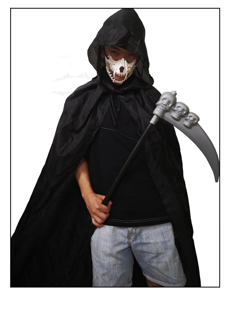 石鬼面面具万圣节面具仿真虎牙骨头恐怖面罩猛虎獠牙密室逃脱鬼屋道具