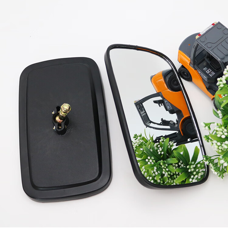 叉车后视镜倒车镜反光镜适用于合力杭叉龙工柳工叉车镜子支架通用