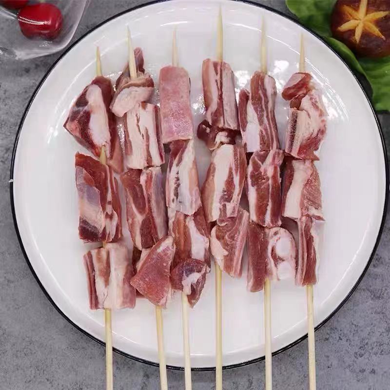 羊肋排10串烧烤羊排小串正宗新鲜冷冻半成品食材烤肉串真羊排串10串