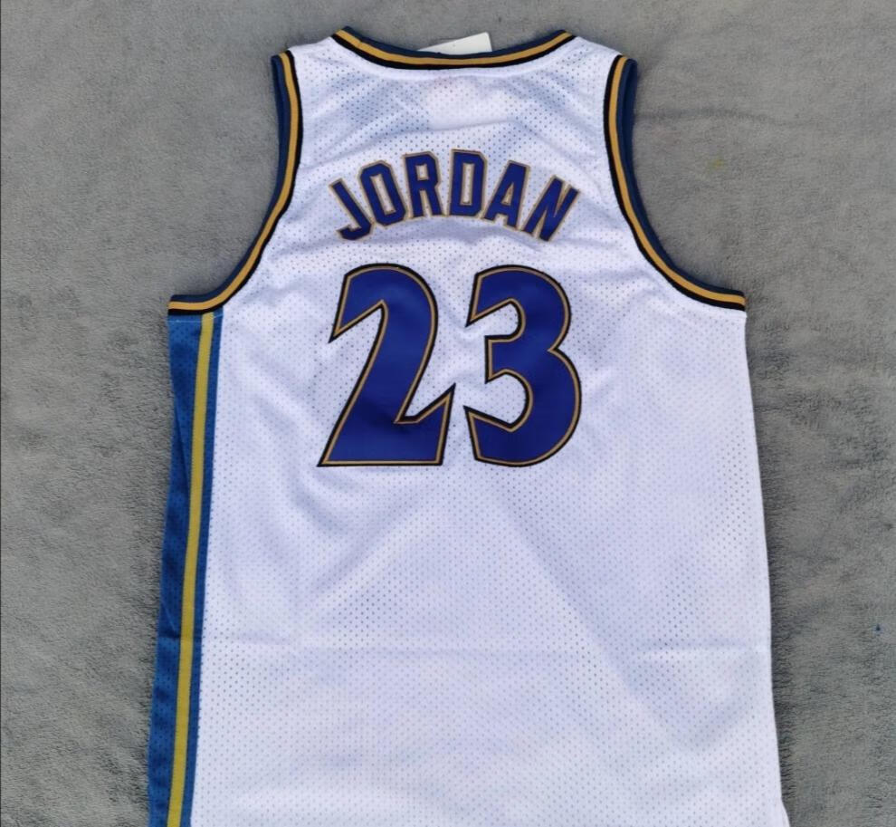 diaoai运动nba奇才23号复古球衣 洞布速干双层密绣 白色 s【图片 价格