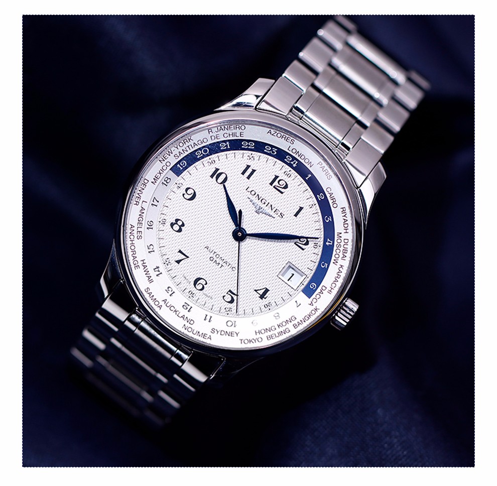 【二手95新】浪琴/longines 男士 名匠白金钢带手表 mw2364