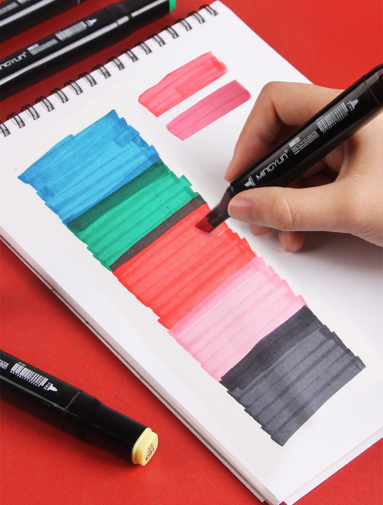 名韵mingyuntouch马克笔双头油性记号笔水彩笔套装美术学生儿童手绘