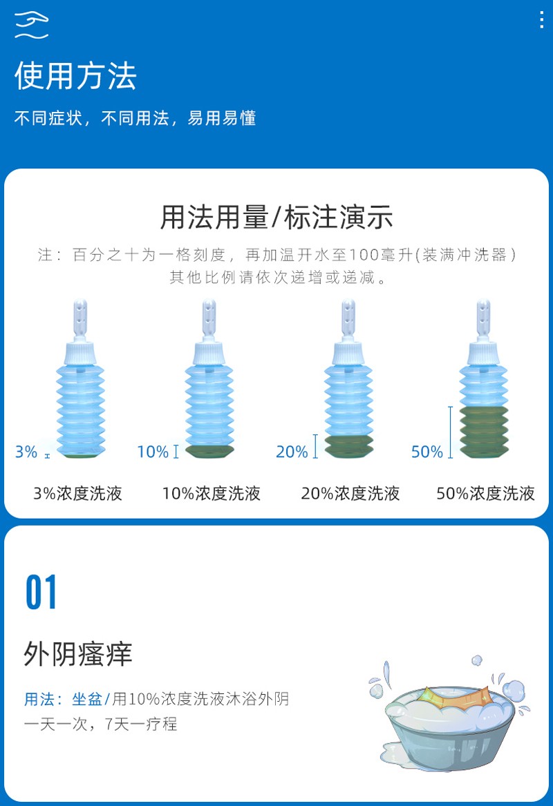 洁尔阴洗液用法图片