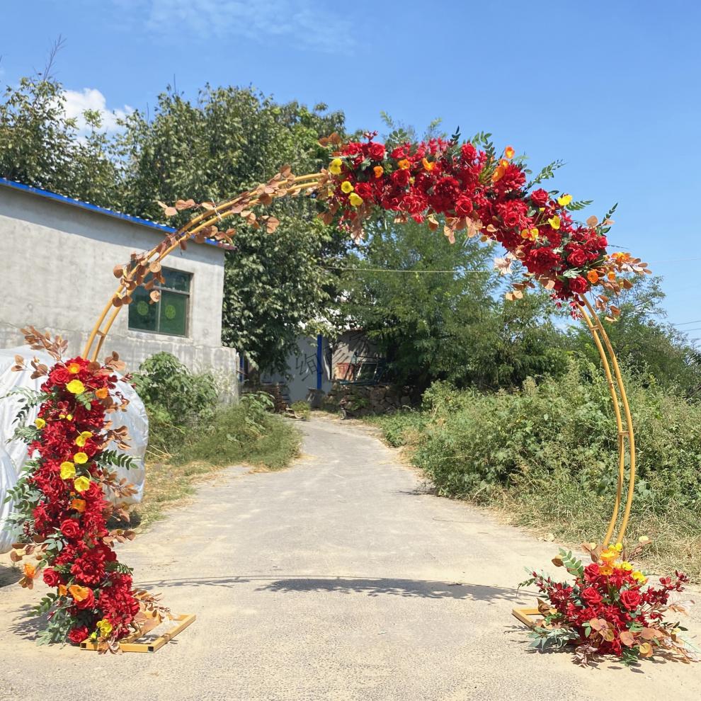 花门架子单杆拱门圆弧形婚礼 6号花艺拱门【不包括拱门架子】【图片