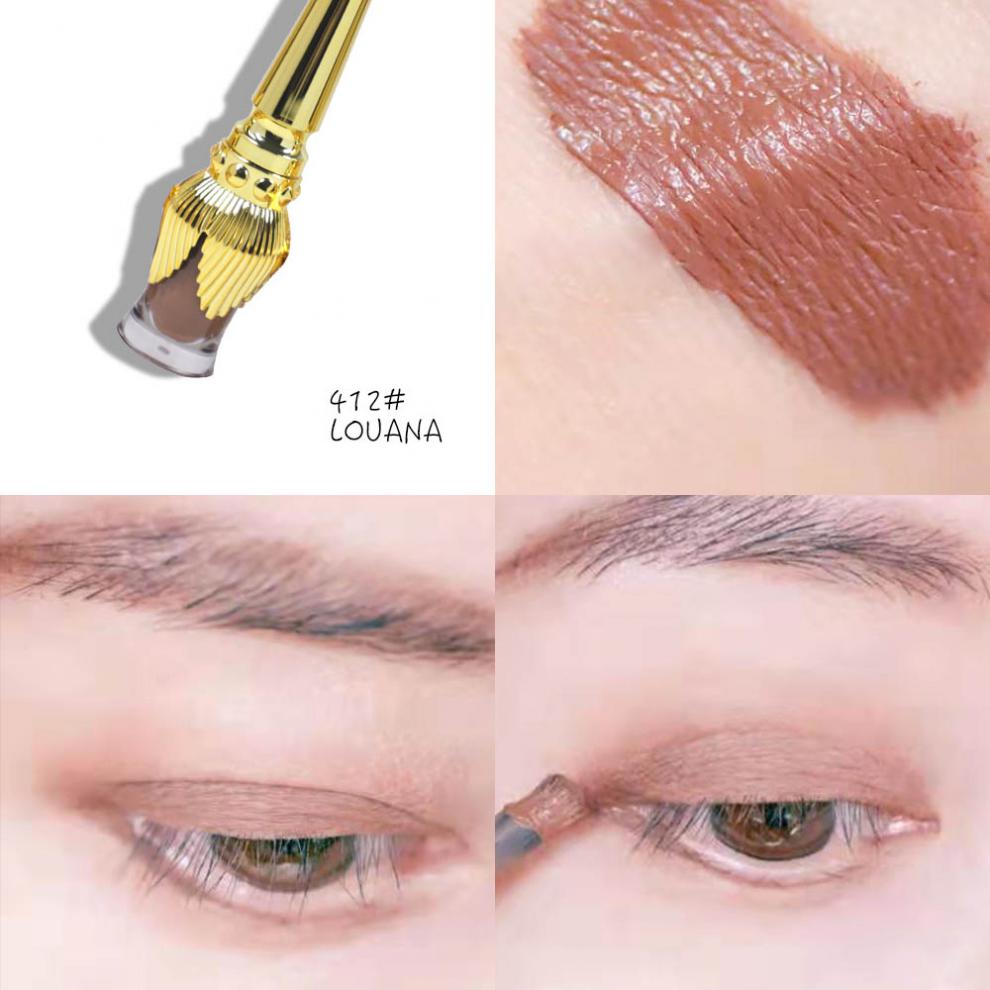 christian louboutin 萝卜丁 cl 金属光泽 哑光裸色液体眼影 black