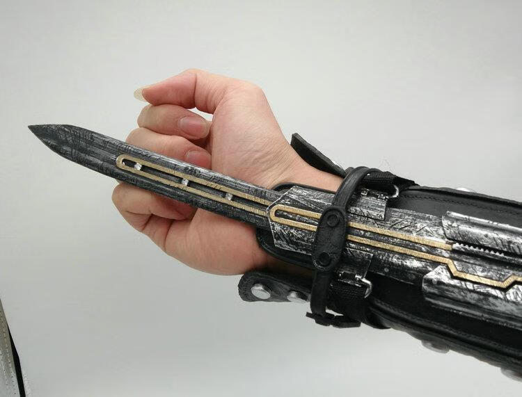 信条袖剑非金属线控 黑旗爱德华cosplay可弹射袖中箭1:1道具袖剑刃 4