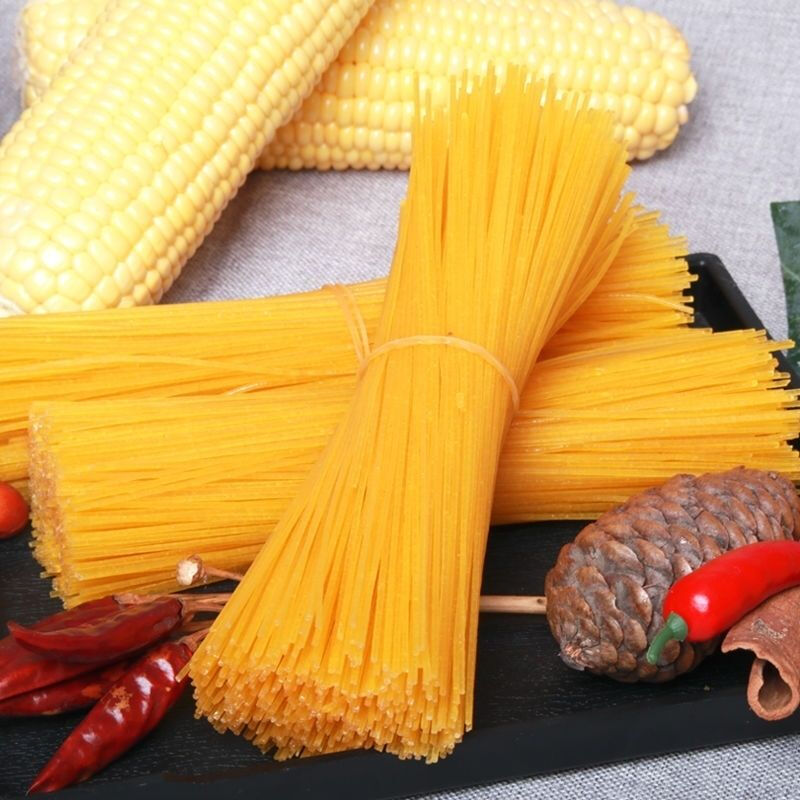 东北纯玉米黄面条玉米面条黄面碴条凉面麻辣烫冷面5斤默认