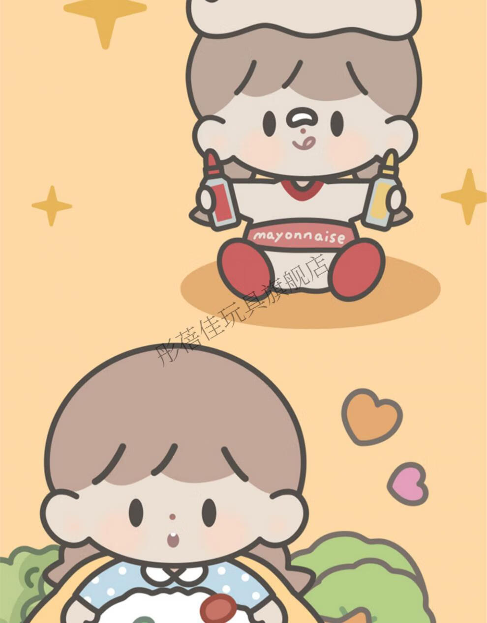 卓大王来点便当系列盲盒阿卓的一周便当公仔可爱女孩摆件礼物 【确认