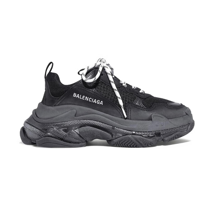 balenciaga巴黎世家男士triples做旧复古老爹鞋541624w09o11000黑色40