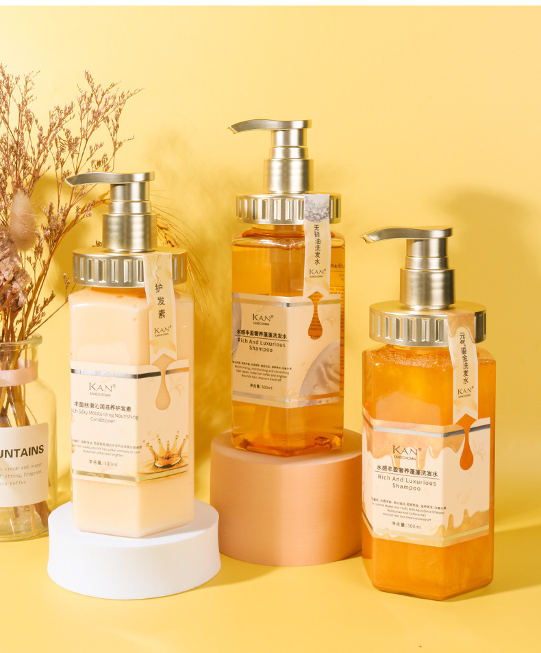 京选优品kan元气香氛洗发水头发修护滋养秀发头部护理清爽控油洗发露