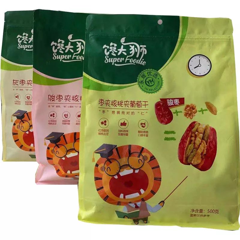 食芳溢馋大狮每日坚果灰枣夹核桃枣子夹核桃夹葡萄干500g馋大师永辉