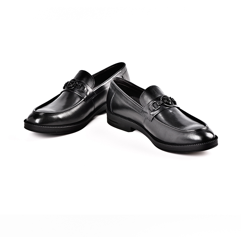 raidyboer雷迪波尔2020秋冬新品男时尚商务休闲牛皮皮鞋100470黑色38