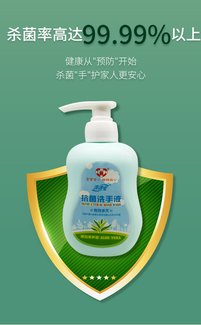 [洗得宝]抗菌洗手液380ml 1瓶装