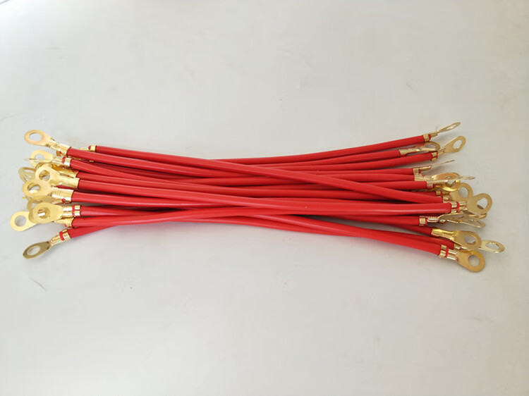 电池连接线国标纯铜线新款三轮车4平方耐高温防火线电瓶线智毓2平方纯