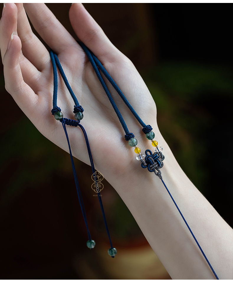 孤潮曼gcm手工吊坠绳高货项链绳挂坠玉坠平安扣翡翠黄金文艺挂件绳挂