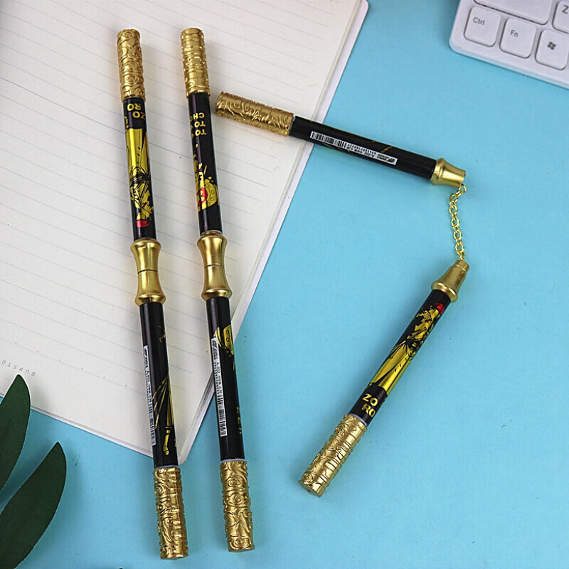 双节棍金箍棒笔创意中性笔金箍棒可变双截棍水性笔双头书写玩具笔个性