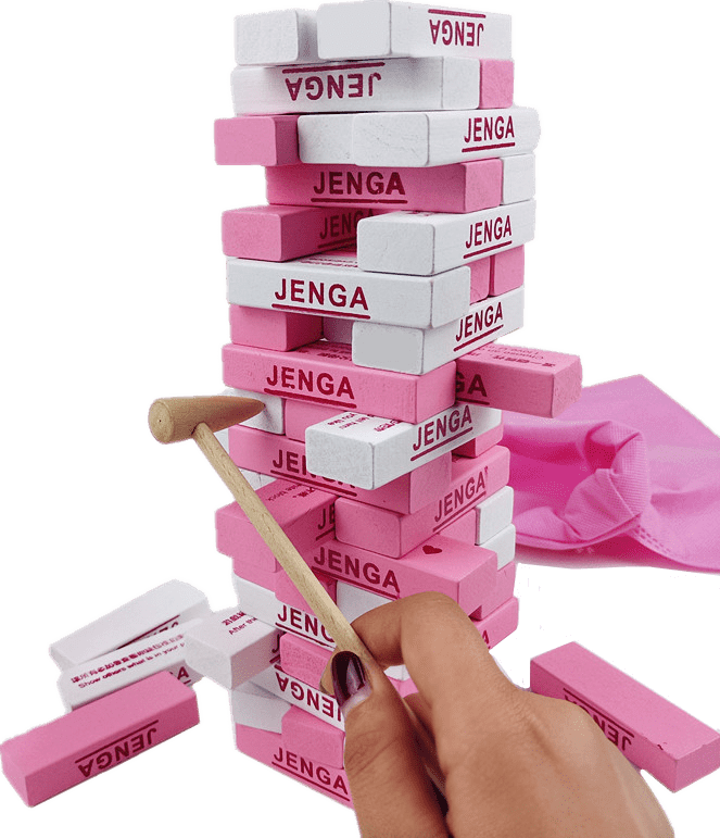 恋爱层层叠抽积木儿童叠叠乐叠叠高真心话情侣亲子玩具成人桌游 高质