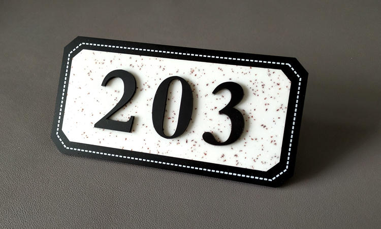 家用小区 门牌号码牌定做 金属背胶亚克力门牌号码牌家用门牌号定制