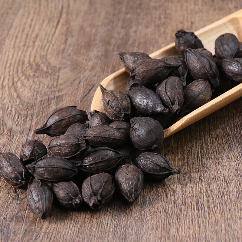 北京同仁堂焦栀子药材正宗药用焦栀子果茶炭栀子焦山栀子500克