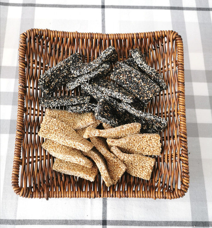 鸡泽芝麻糖德盛园河北特产黑白芝麻酥传统食小吃白芝麻糖2桶黑芝麻糖1