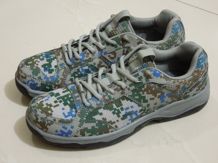 迷彩跑鞋际华春秋新款新式迷彩胶鞋跑鞋低帮胶鞋球鞋迷彩鞋男女超轻