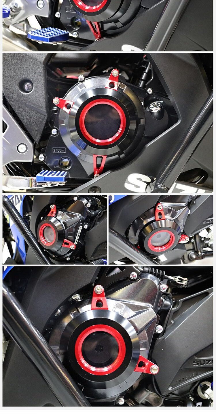 适用于铃木gsx250r改装发动机盖dl250保护罩gw250发动机壳防护盖a款