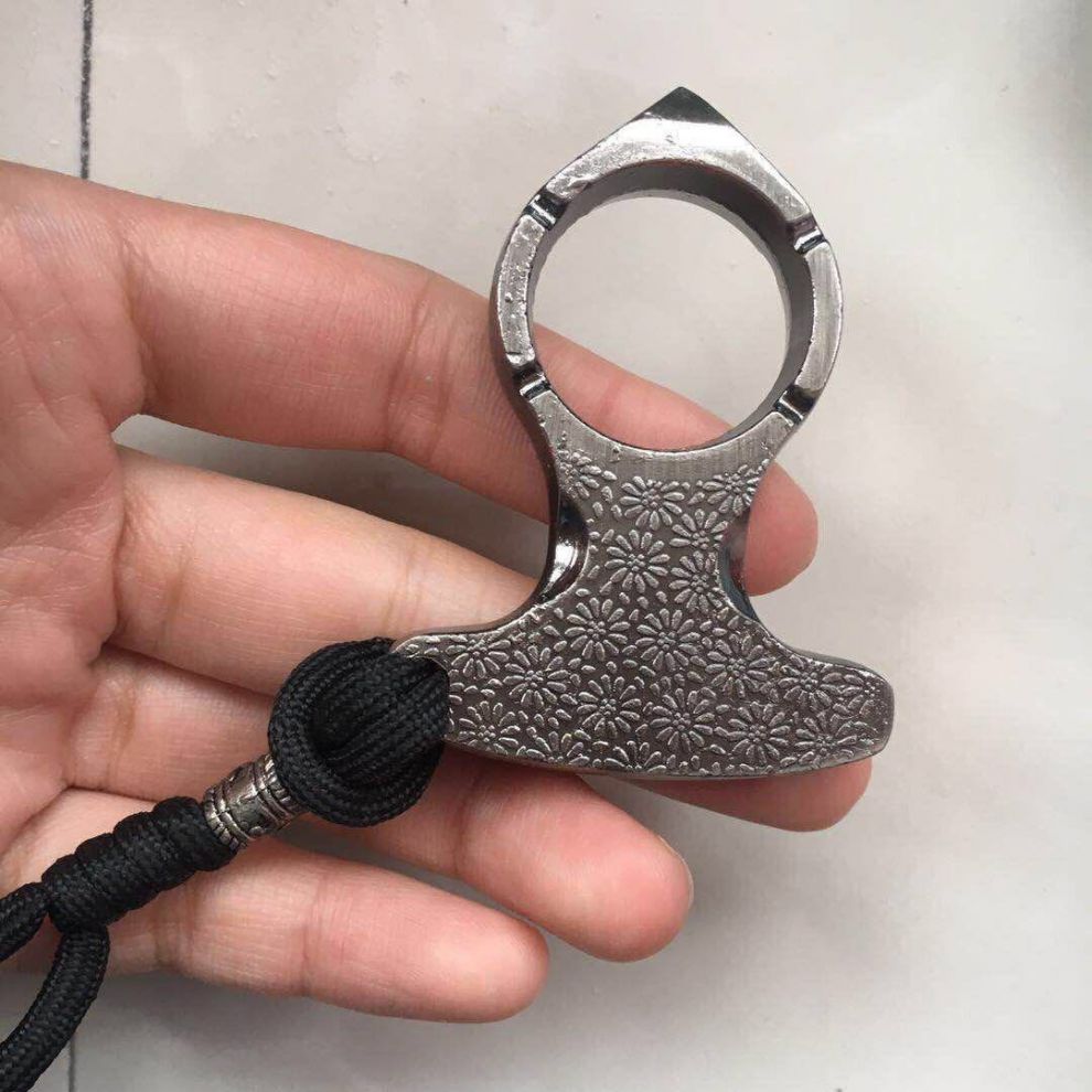 指虎拳刺手刺拳扣两指扣双指扣四指扣单指扣手撑戒指扣防狼破窗器