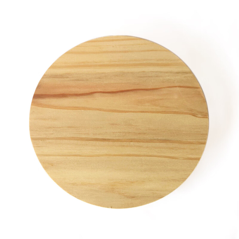 定制实木圆形木片杉木圆木块圆形木板 模型木料diy异形木材定制圆木盘