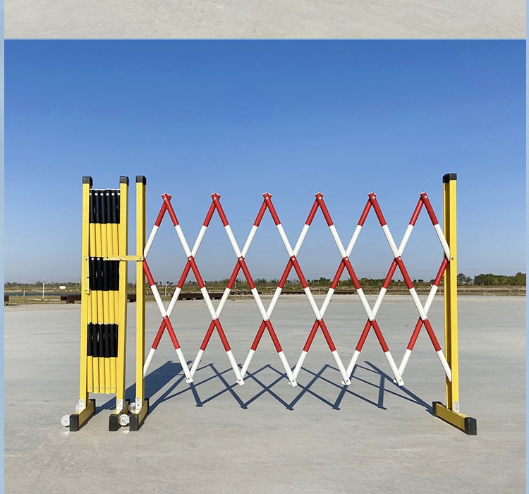 可移动伸缩围栏玻璃钢管式电力安全绝缘隔离栏工厂硬质折叠防护栏 1.