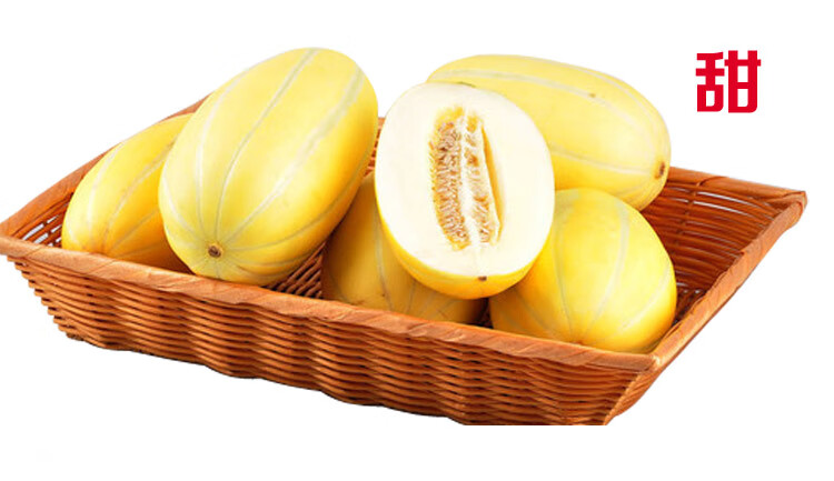 轻恋九道沟甜瓜中甜一号59斤黄金道黄皮香瓜甜脆早熟生鲜10斤