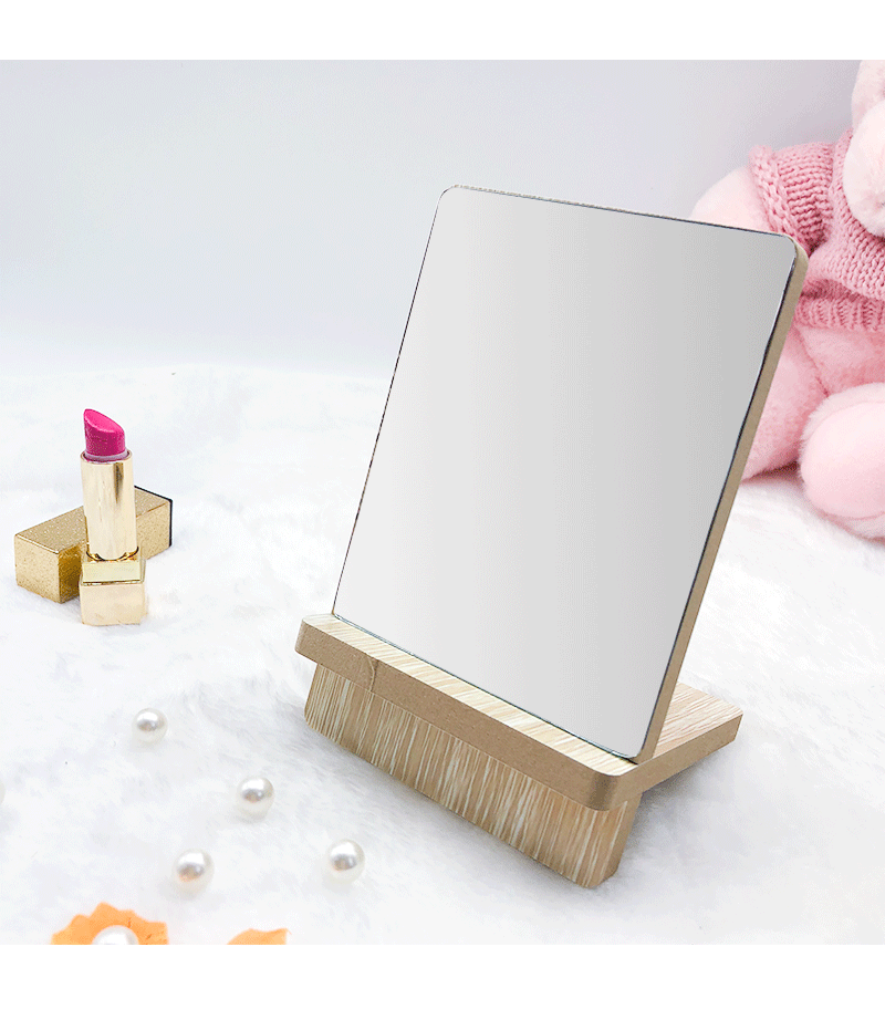 化妆镜学生宿舍台式大号高清可折叠旋转镜子便捷小镜子随身梳妆镜