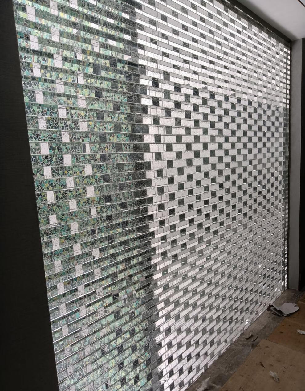 金鼎加玻璃砖透明方形实心水晶砖隔断墙砖创色气泡砖热熔幕墙