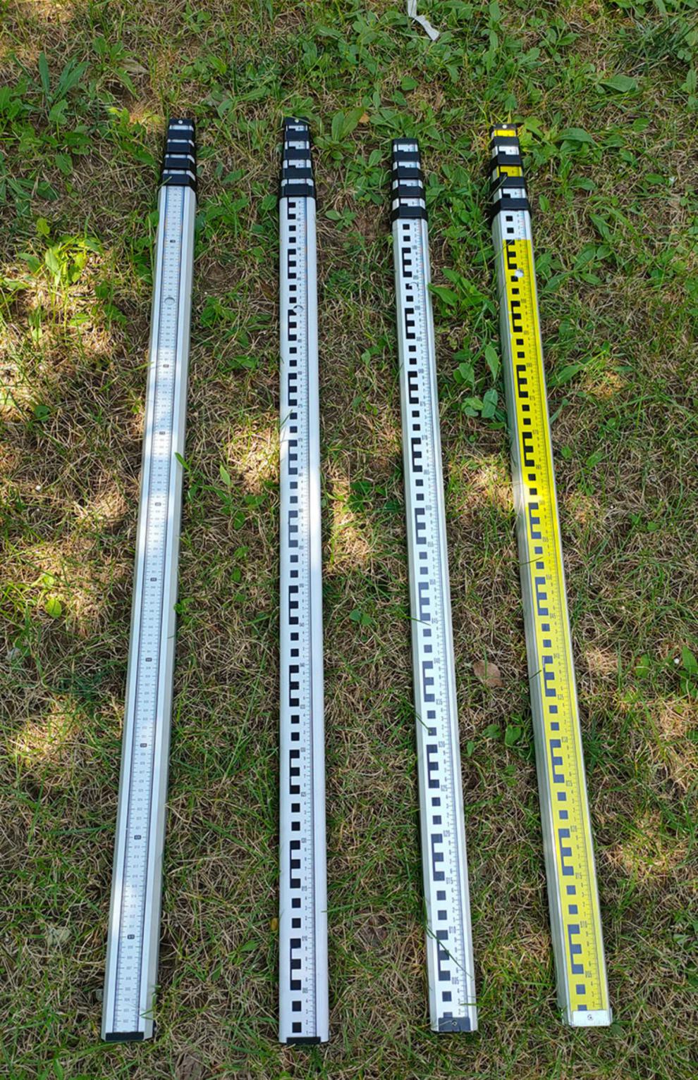 定制塔尺5米加厚铝合金3米水准仪标尺7m可伸缩双面刻度尺工程测量工具