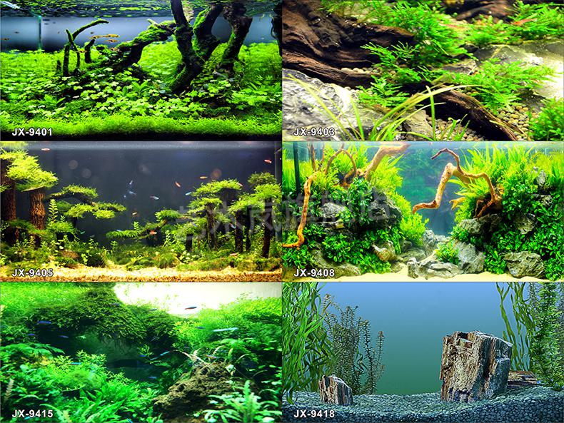 梦幻鱼缸造景创意装饰鱼缸背景纸画3d立体高清图贴纸造景水族箱壁纸