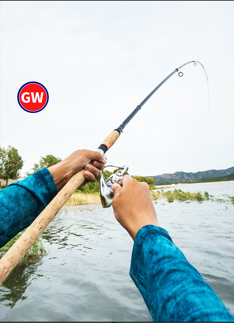 gw光威鱼竿路亚竿智影伸缩路亚直柄杆2736米ml调便携路亚滑漂杆33米