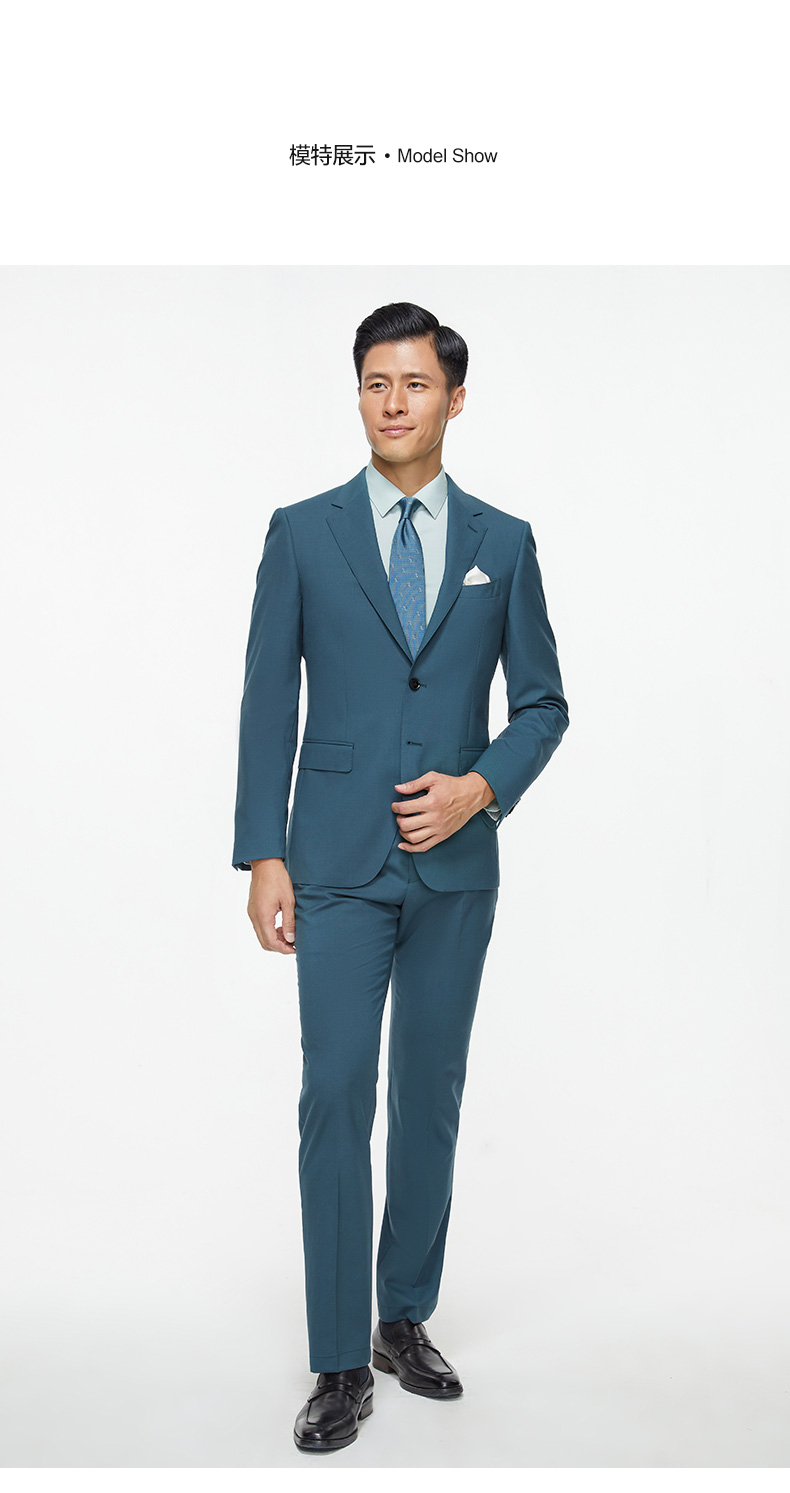 卡尔丹顿kaltendin套西上衣商务正装男士西服外套a标准版v5绿色44