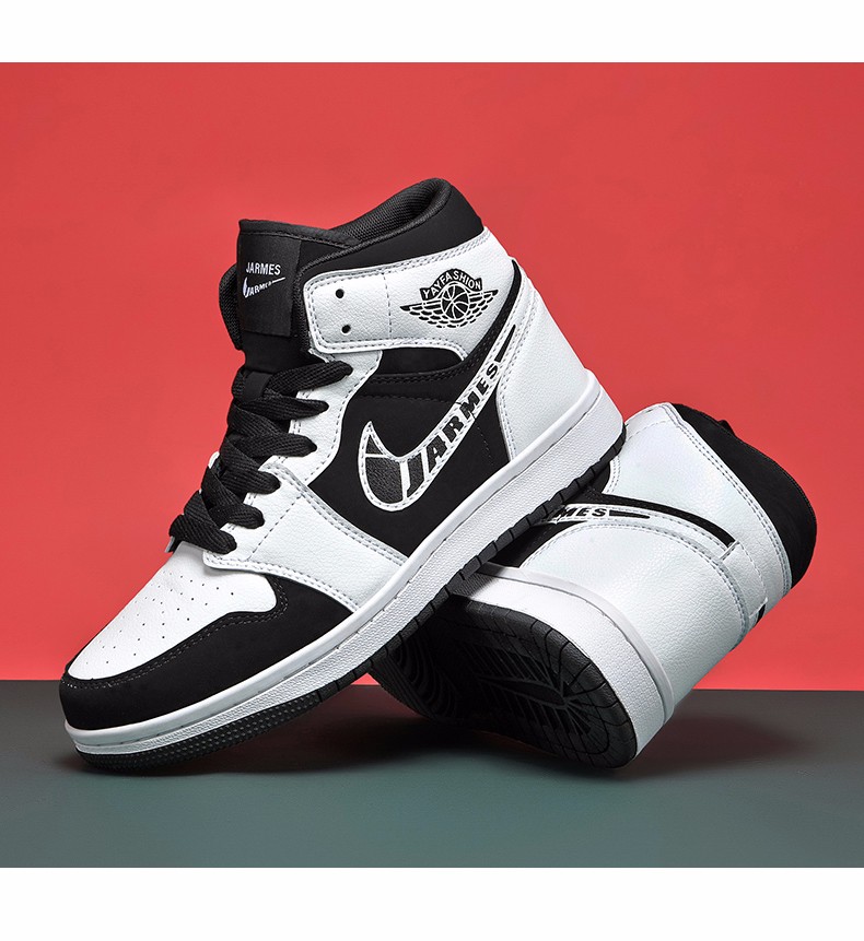 男篮球鞋高帮空军一号韩版潮流百搭aj情侣鞋运动鞋冬季新款运动联名35