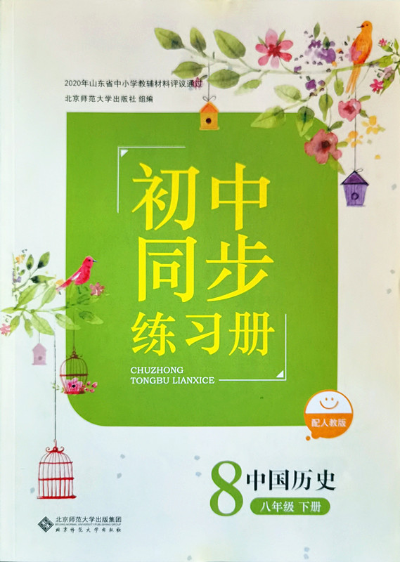 21春中国历史初中同步练习册八年级下册人教版正版现货