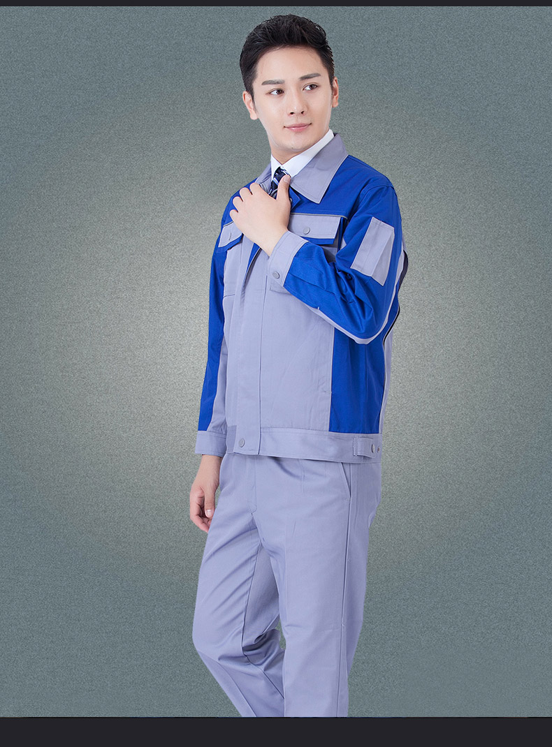 空调服家电售后劳保服套装男长袖套装反光制冷三菱格力工作服上宝蓝下