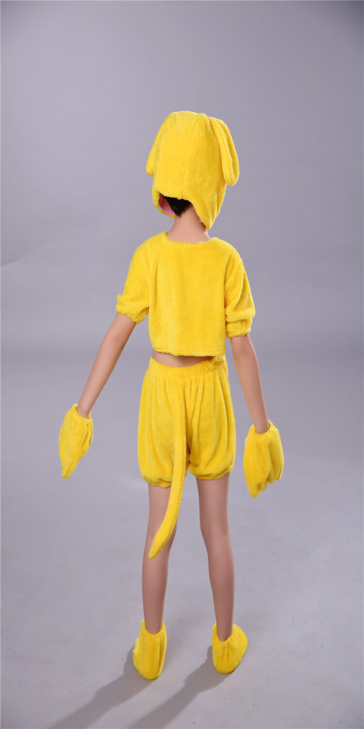 六一儿童表演服装动物服狗狗演出服装夏季新短袖分体幼儿园合唱服 男