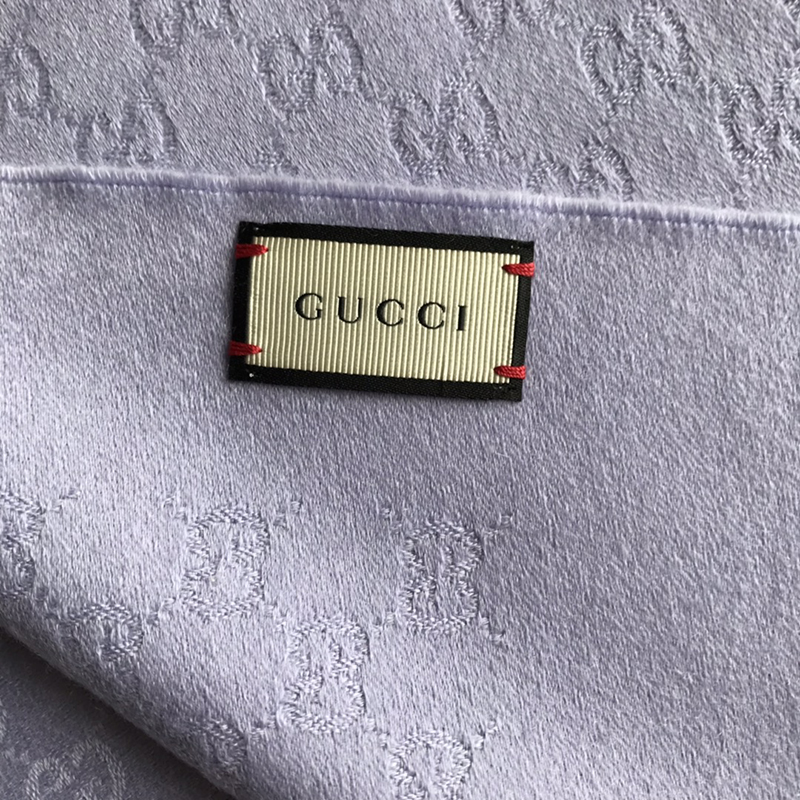 gucci/古驰 女士紫色羊绒围巾 456362 3g201 be 紫色系 均码