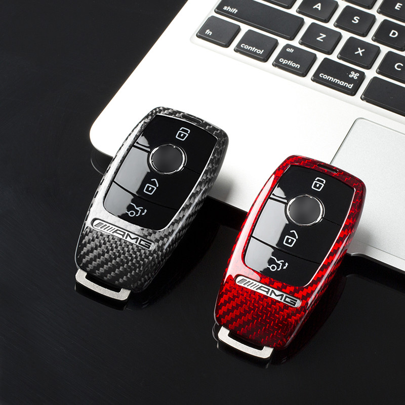 2021款奔驰g63钥匙套 g350 g500大g钥匙包 壳g63amg碳纤黑保护套gt全