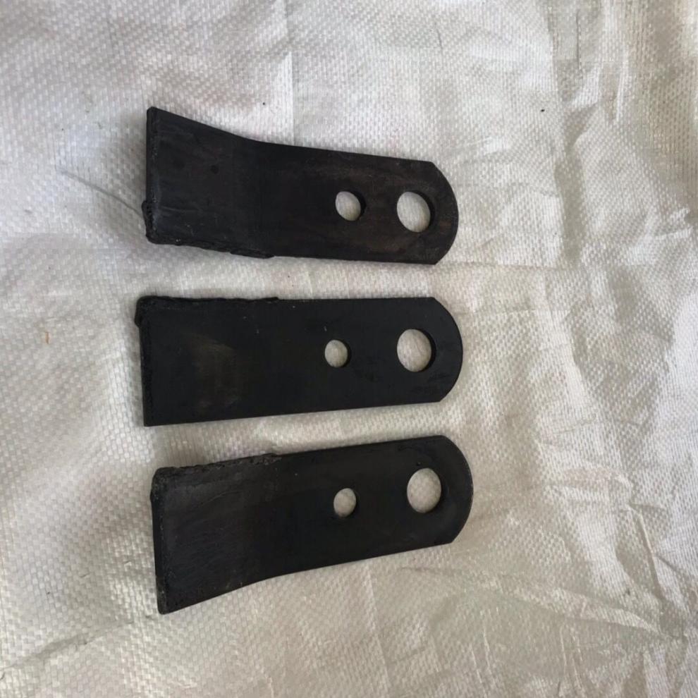 农机配件还田粉碎机刀片秸秆还田机刀片灭茬刀片两弯一直刀片电焊的20